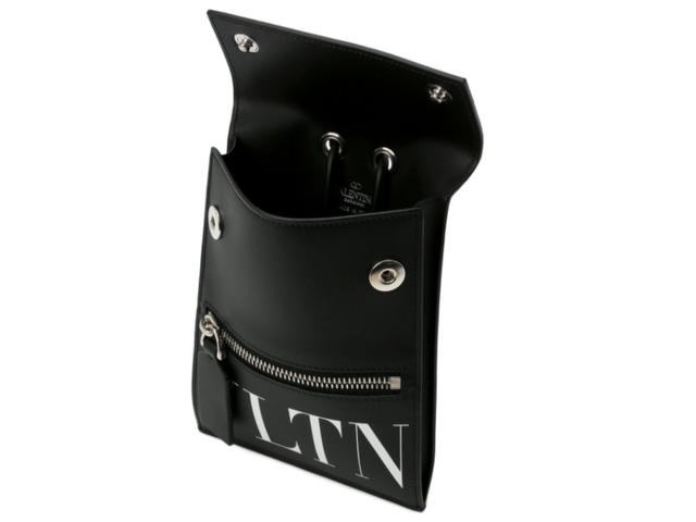 Valentino VALENTINO GARAVANI Black VLTN Phone Case With Neck Strap - view 3