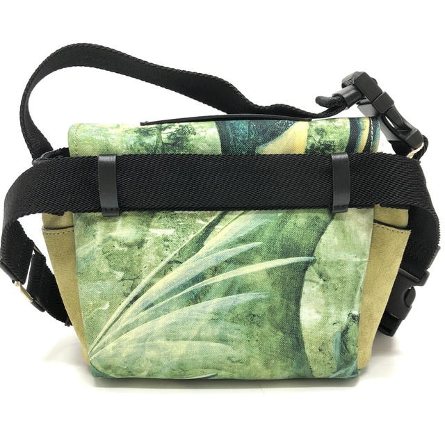 Valentino Valentino Garavani Dragon motif Crossbody Shoulder Bag Canvas Green/Black - view 3