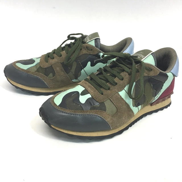 Valentino VALENTINO GARAVANI Lock runner Camouflage studs Sneakers Multicolore - view 2