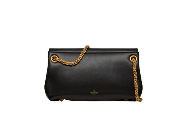Valentino Valentino Garavani Stud Sign Nappa Shoulder Bag Black - view 3