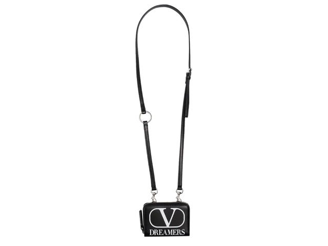 Valentino Valentino Garavani VLTN Dreamers Hanging Wallet Black - view 3