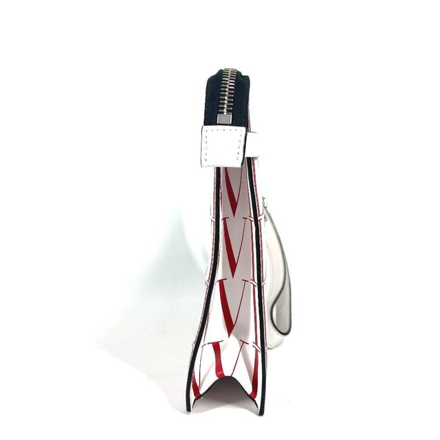 Valentino Valentino Garavani With strap Logo All-over Print Bicolor Pouch Clutch Bag - view 4