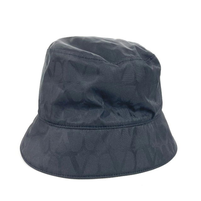 Valentino VALENTINO Logo All-over pattern All-over logo bucket hat bob hat Nylon Black - view 2