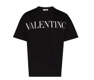 Buy Valentino logo print short-sleeve T-shirt Black at Sasom – Authentic and Ready to Ship