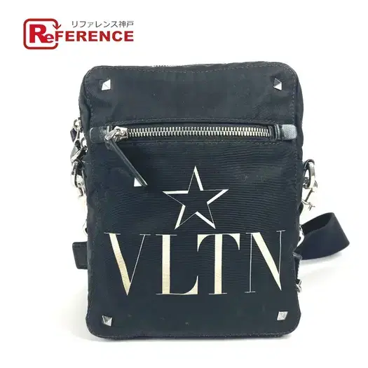 Buy VALENTINO Logo studs Bag Crossbody Pochette Shoulder Bag Nylon Black/White at Sasom – Authentic and Ready to Ship