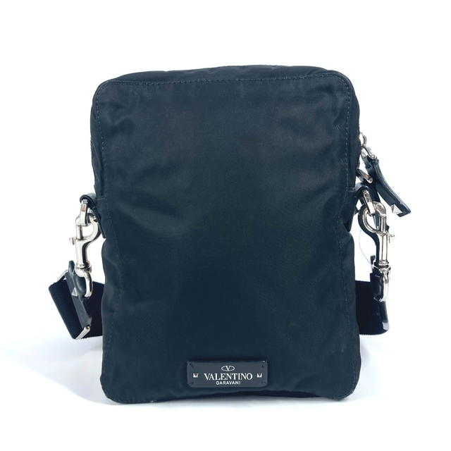 Valentino VALENTINO Logo studs Bag Crossbody Pochette Shoulder Bag Nylon Black/White - view 3