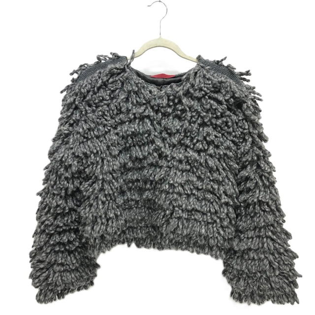 Valentino VALENTINO S44GP0017 fringe knit Apparel Jackets Outerwear Short cardigan - view 2