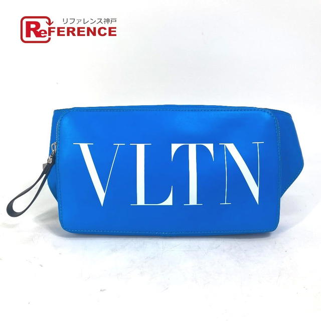 Valentino VALENTINO TY0B0719 VLTN logo body bag Cross Shoulder Bag Waist Pouch blue/White - view 1