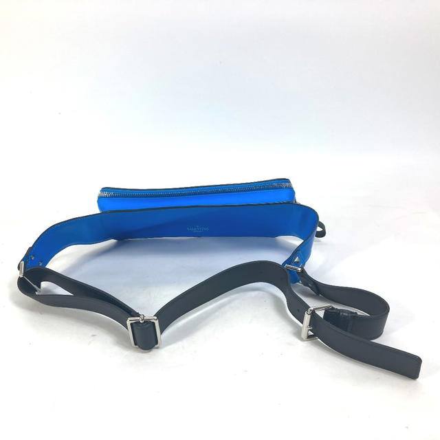 Valentino VALENTINO TY0B0719 VLTN logo body bag Cross Shoulder Bag Waist Pouch blue/White - view 3