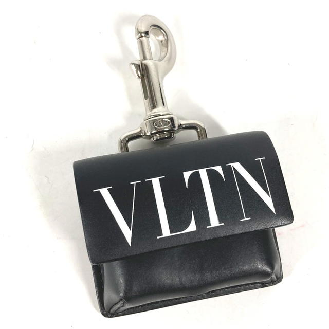 Valentino VALENTINO VLTN logo airpods case earphone case Earphone case Leather Black/White - view 2