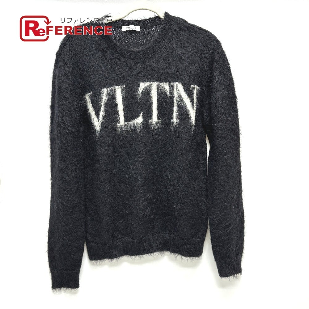 Valentino VALENTINO VLTN logo apparel sweater  Black