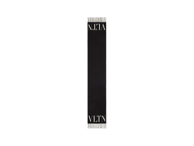 Valentino Valentino VLTN Wool And Cashmere Scarf Black/White - view 2