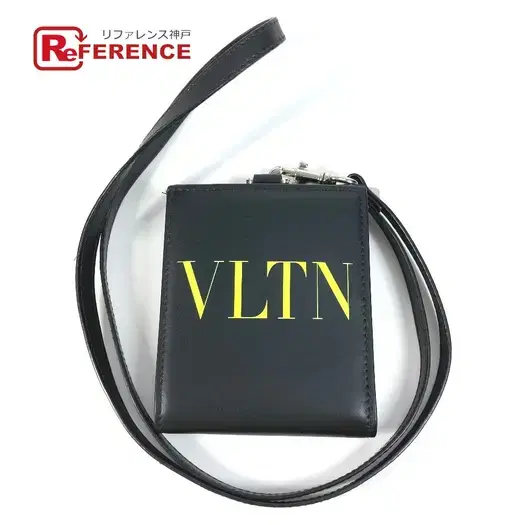 Buy VALENTION VLTN Logo Neck strap Wallet Coin Case Purse Bifold Wallet Black at Sasom – Authentic and Ready to Ship