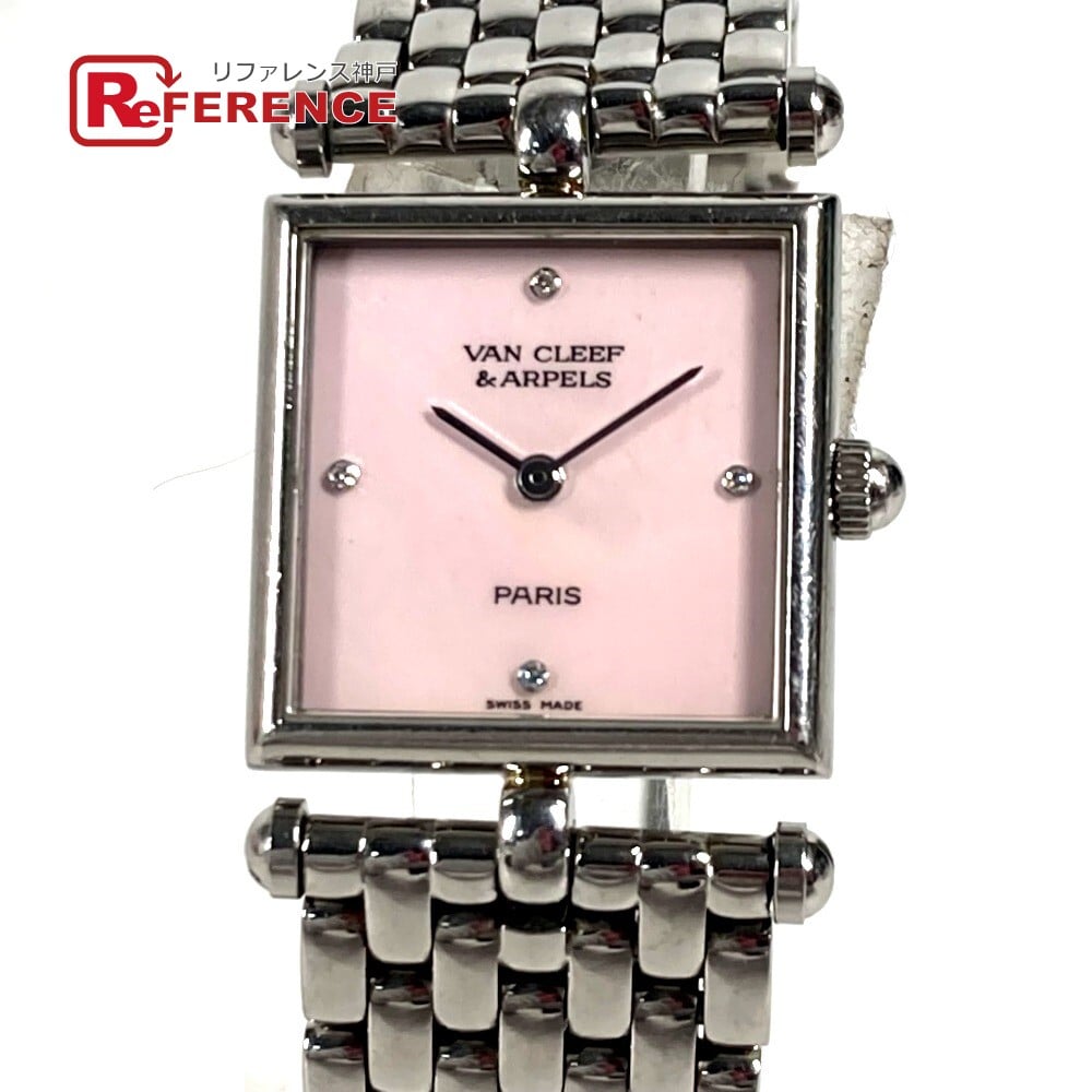 Van Cleef & Arpels Van Cleef & Arpels 522642 Pink shell Classic Cale 4PDiamond Women's Wristwatch
