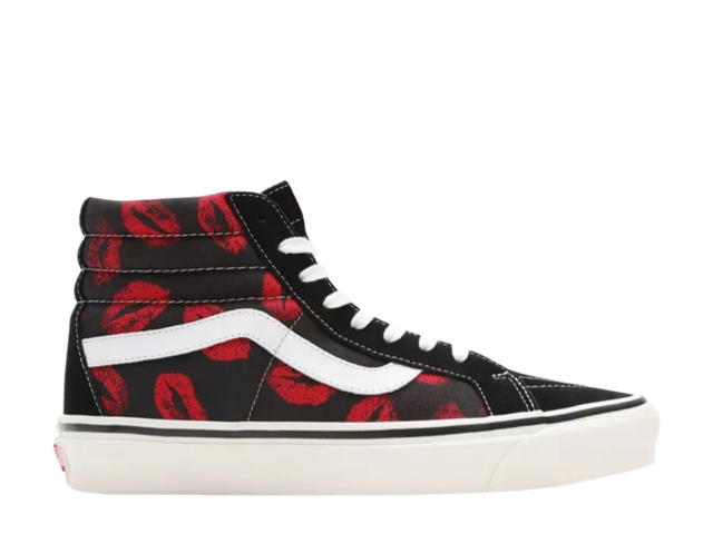 Vans Vans ANAHEIM FACTORY SK8-HI 38 DX SHOES Black Red Hot Lips - view 1