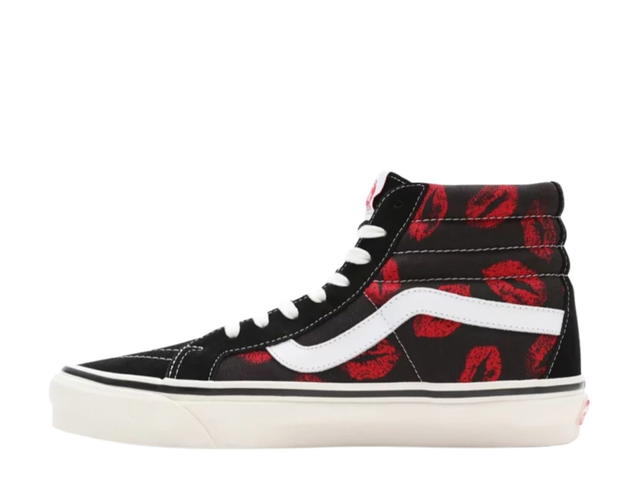 Vans Vans ANAHEIM FACTORY SK8-HI 38 DX SHOES Black Red Hot Lips - view 2