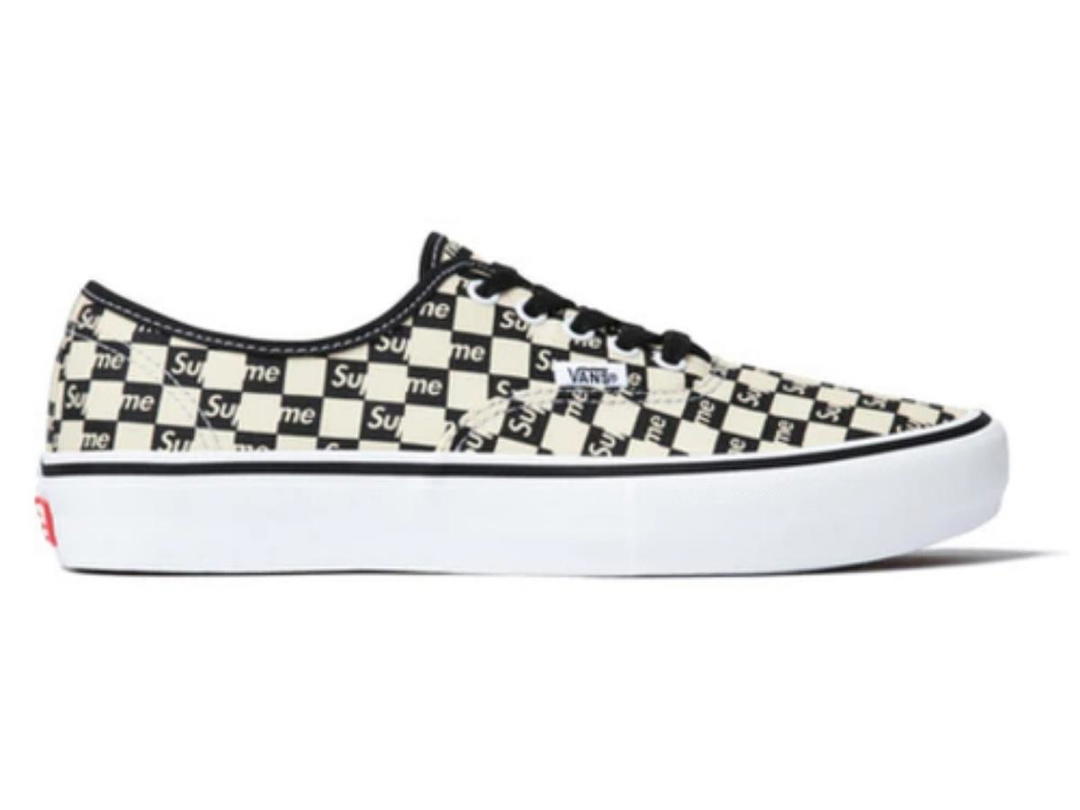 Vans Vans Authentic Supreme Black Checker Logo