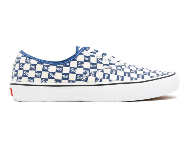 Vans Vans Authentic Supreme Blue Checker Logo - view 1