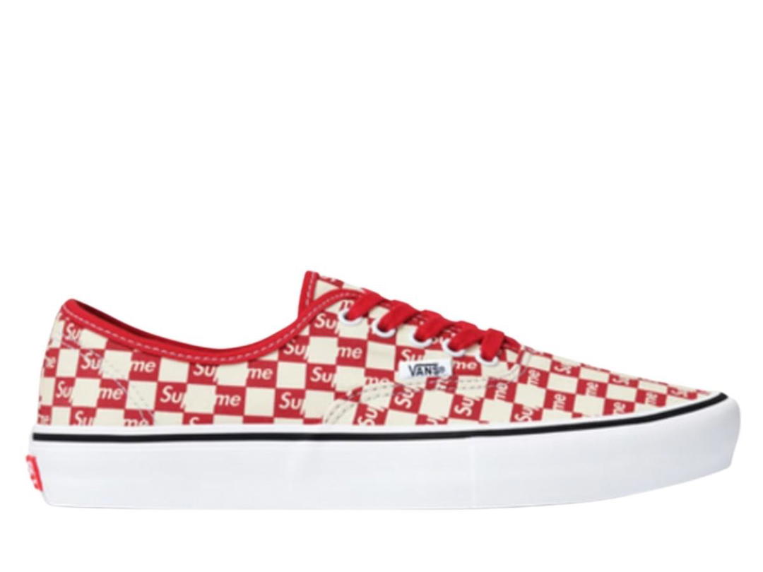 Vans Vans Authentic Supreme Red Checker Logo