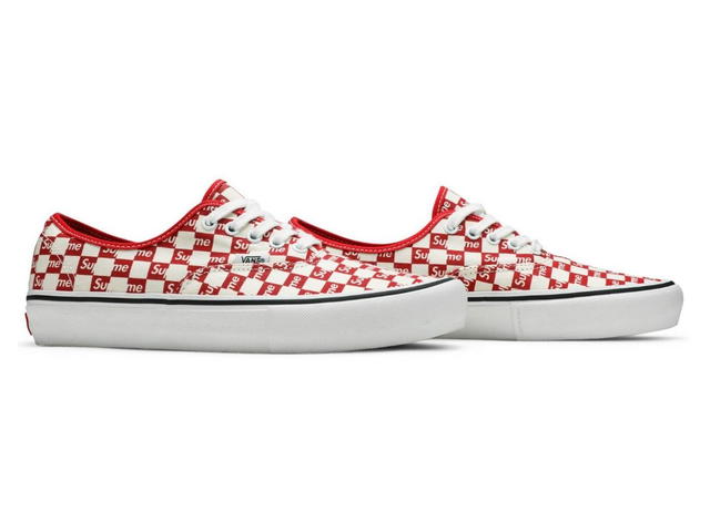 Vans Vans Authentic Supreme Red Checker Logo - view 3