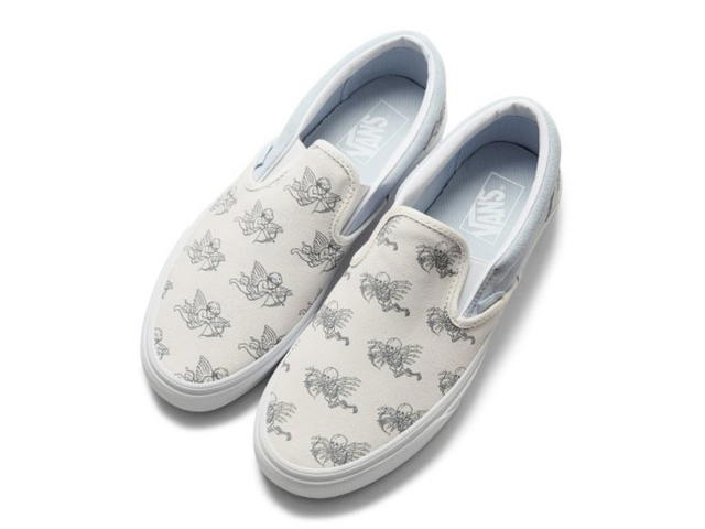 Vans VANS CLASSIC SLIP-ON - (LOVE YOU TO DEATH) MARSHMALLOW/BALLAD BLUE - view 3