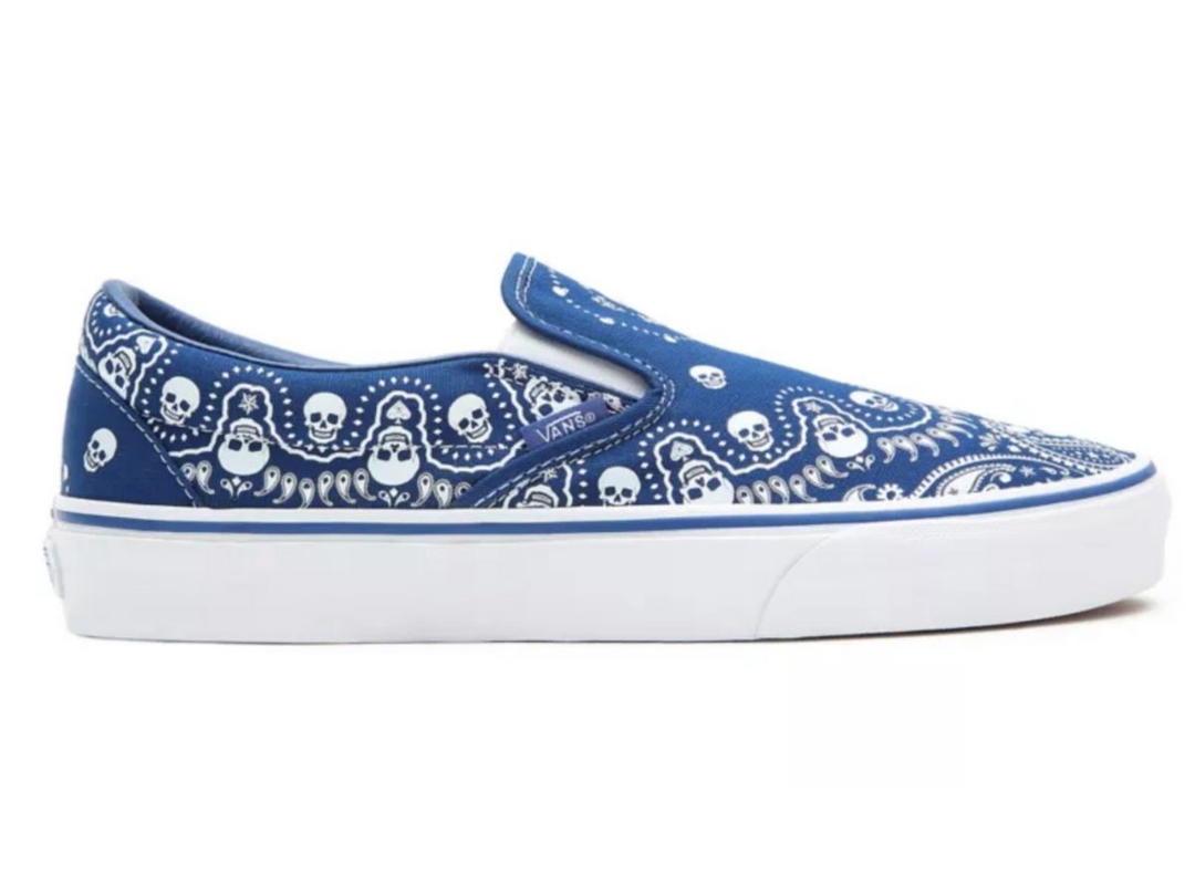 Vans Vans Slip-On Skull Bandana Blue