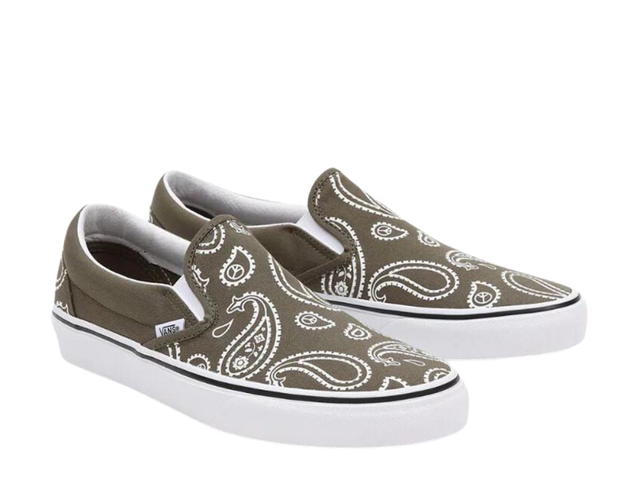 Vans Vans Classic Slip-On Peace Paisley Olive - view 2