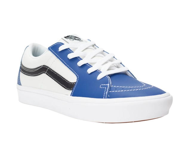 Vans VANS COMFYCUSH SK8-LOW - (LEATHER) TRUE BLUE/WHITE - view 2