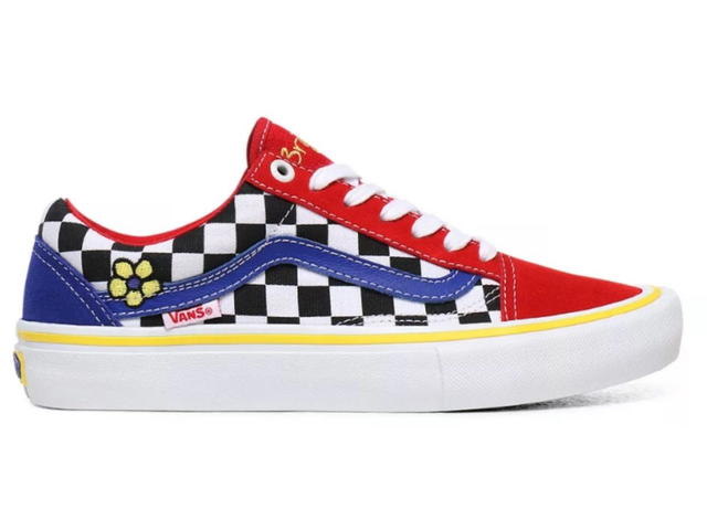 Vans VANS OLD SKOOL PRO - (BRIGHTON ZEUNER) RED/CHECKER/BLUE - view 1