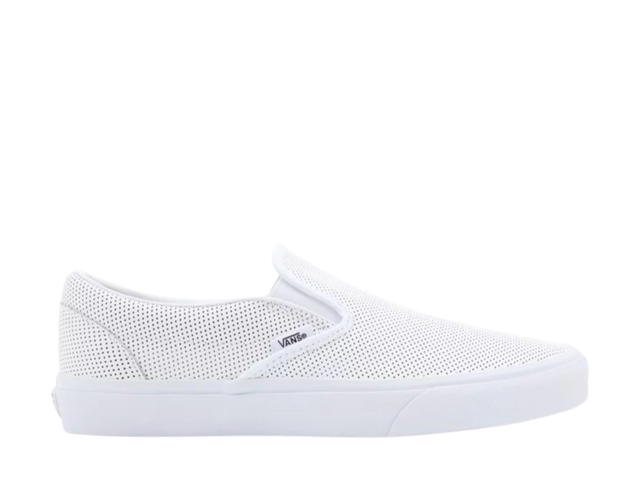Vans VANS PERF LEATHER CLASSIC SLIP-ON SHOES WHITE - view 1