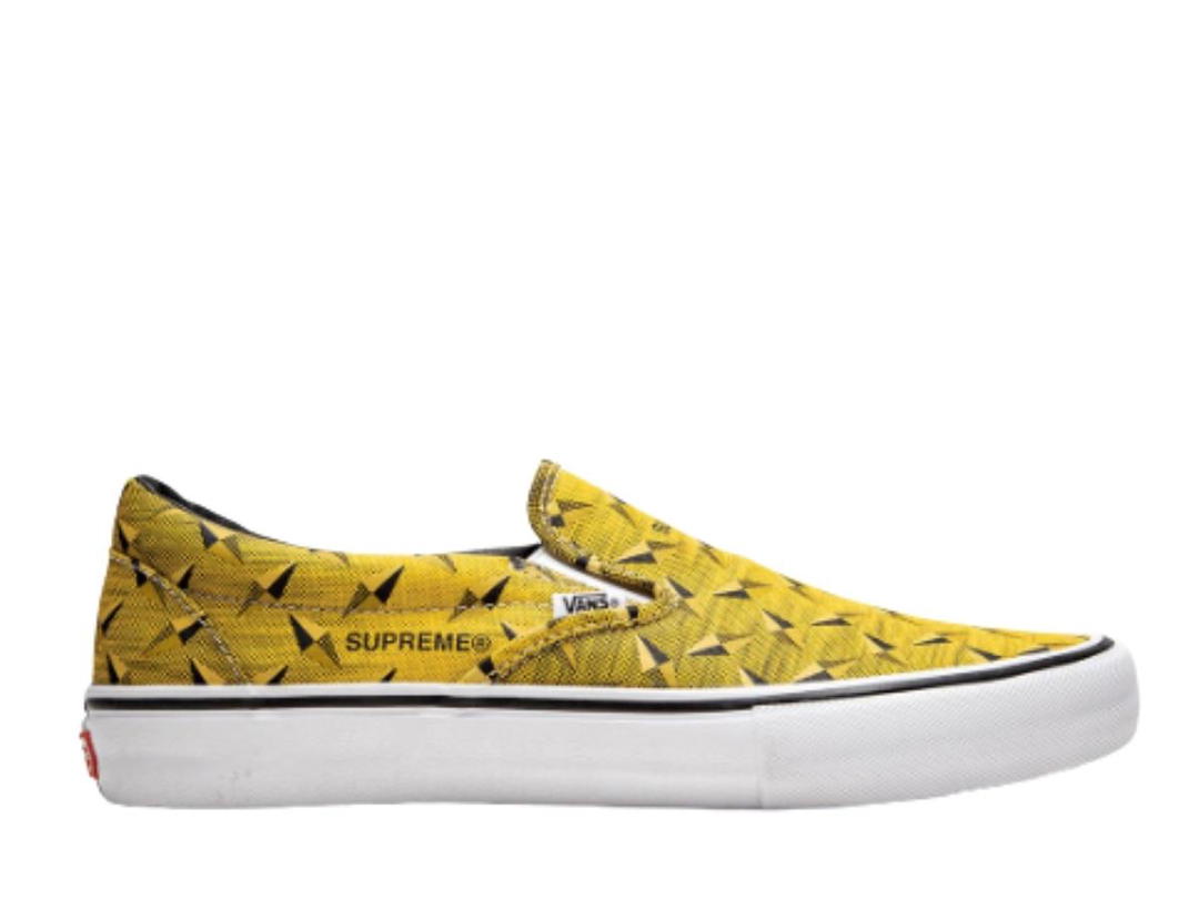 Vans Vans Slip-On Supreme Diamond Plate Yellow