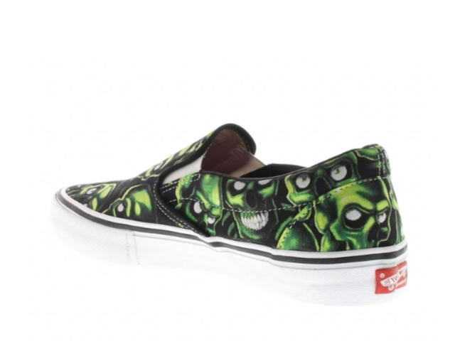 Vans Vans Slip-On Supreme Skull Pile (Green) - view 3