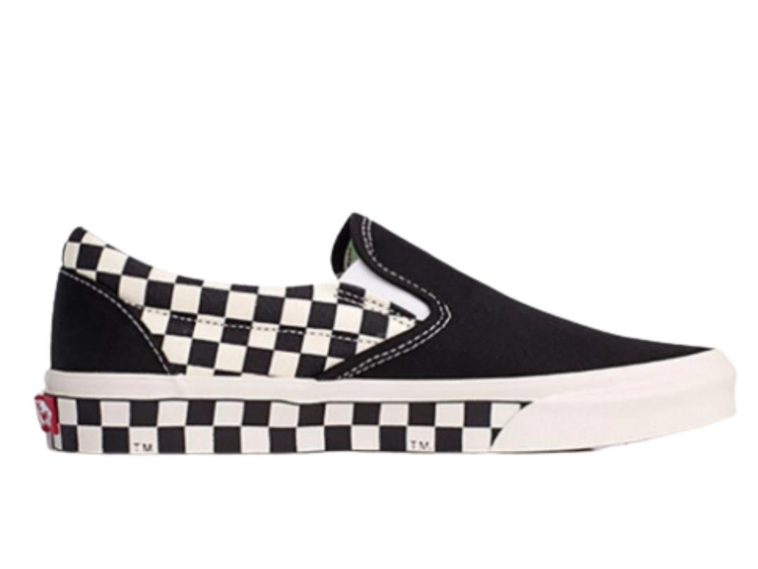 Vans Vans Classic Slip-On 'Sidewall Check - Black' Black/White