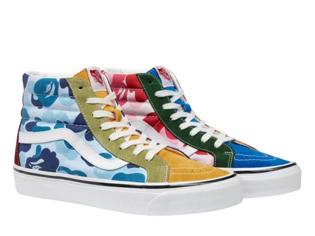 Vans Vans X Bape Sk8-Hi Limited Capsules ABC Camo - view 3