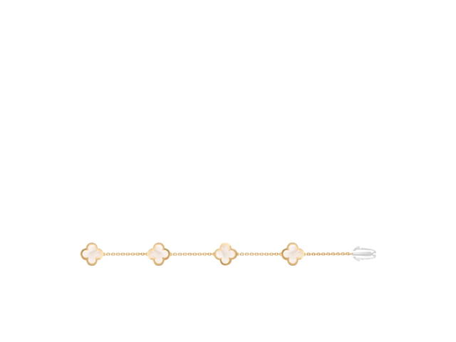 Van Cleef & Arpels Van Cleef & Arpels Pure Alhambra Bracelet 4 Motifs Yellow Gold Mother Of Pearl - view 2