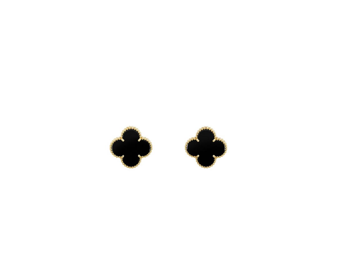 Van Cleef & Arpels Van Cleef & Arpels Magic Alhambra Earrings Yellow Gold Onyx