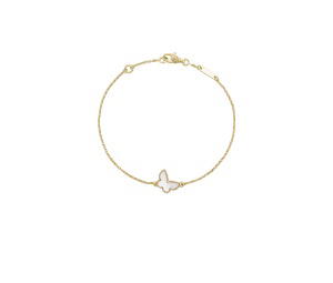 Buy Van Cleef & Arpels Sweet Alhambra Butterfly Bracelet Yellow Gold Mother Of Pearl at Sasom – Authentic and Ready to Ship