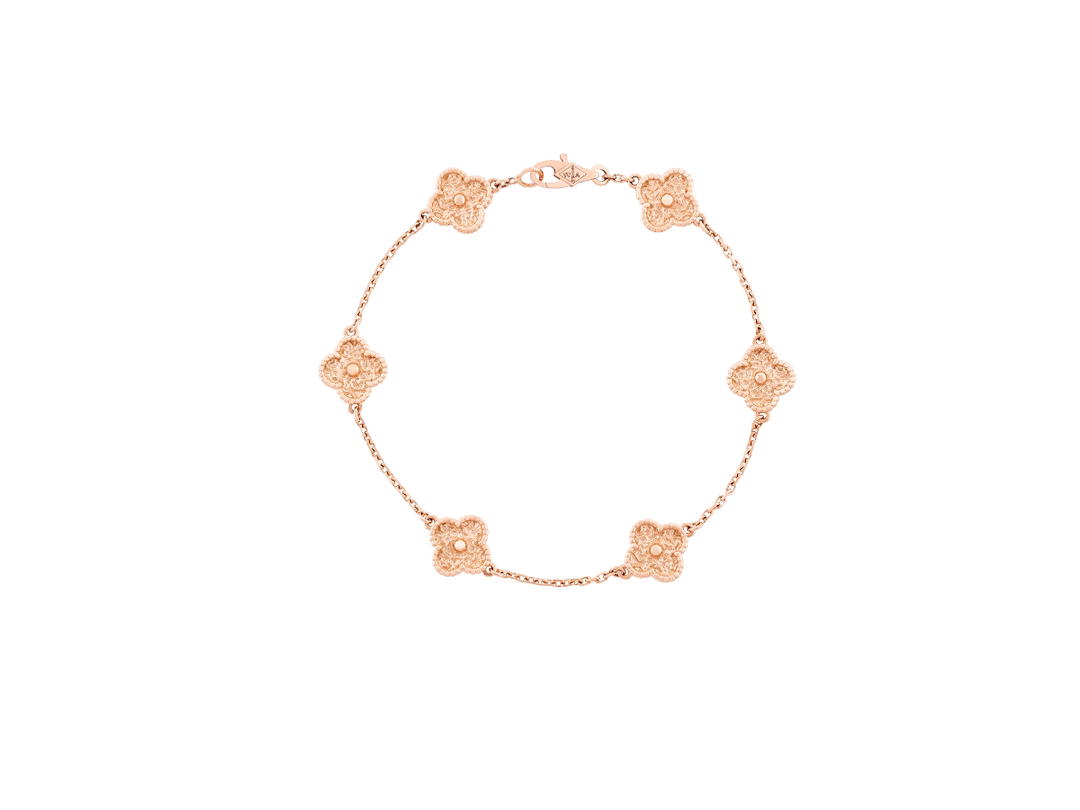Van Cleef & Arpels Van Cleef & Arpels Sweet Alhambra Bracelet 6 Motifs Rose Gold