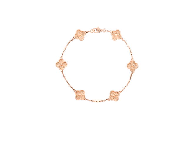 Van Cleef & Arpels Van Cleef & Arpels Sweet Alhambra Bracelet 6 Motifs Rose Gold - view 1