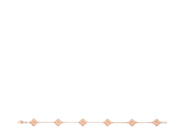 Van Cleef & Arpels Van Cleef & Arpels Sweet Alhambra Bracelet 6 Motifs Rose Gold - view 2