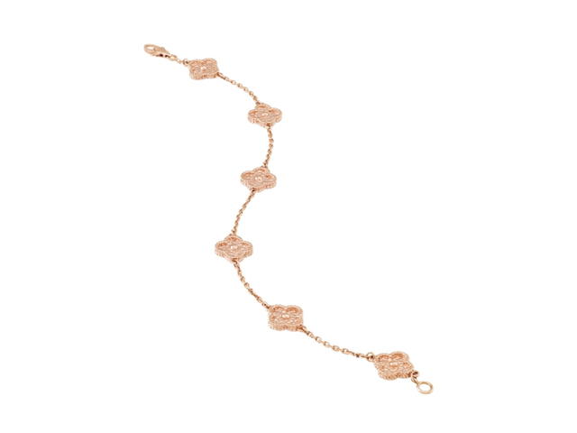 Van Cleef & Arpels Van Cleef & Arpels Sweet Alhambra Bracelet 6 Motifs Rose Gold - view 3