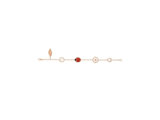 Van Cleef & Arpels Van Cleef & Arpels Lucky Spring Bracelet 5 Motifs Rose Gold Carnelian Onyx - view 2