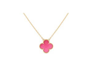 Buy Van Cleef & Arpels Vintage Alhambra Pendant Pink Enamel at Sasom – Authentic and Ready to Ship