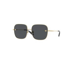 Buy Versace Square Sunglasses In Gold Frame With Black Lenses at Sasom – Authentic and Ready to Ship