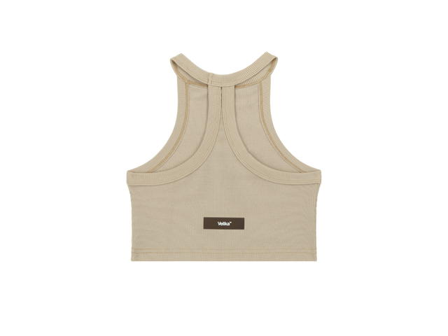 Velika Velika Chapel Tank Top Beige - view 2