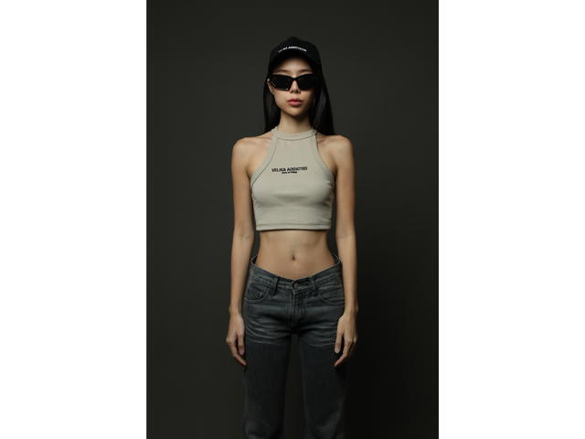 Velika Velika Chapel Tank Top Beige - view 3