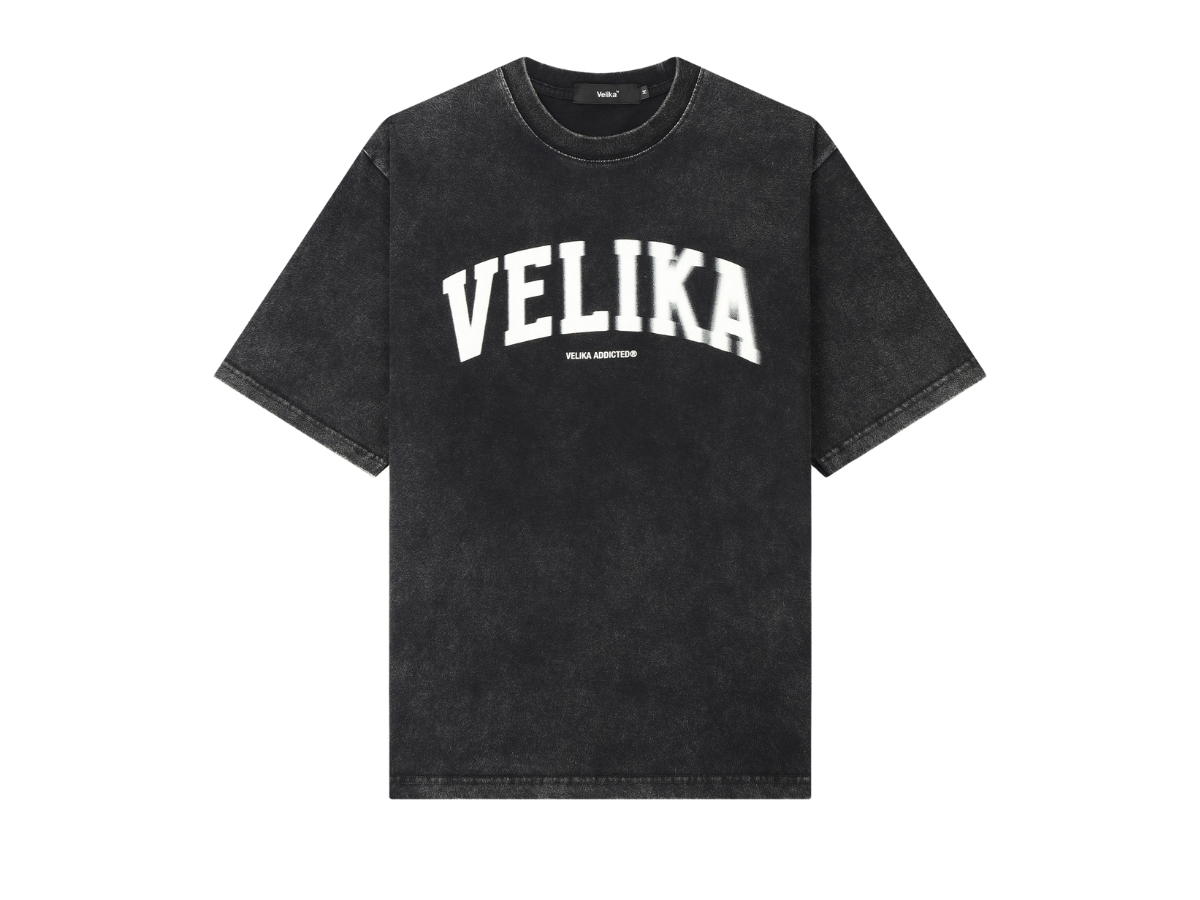 Velika Velika FADE Oversize T-Shirt Black Bleach