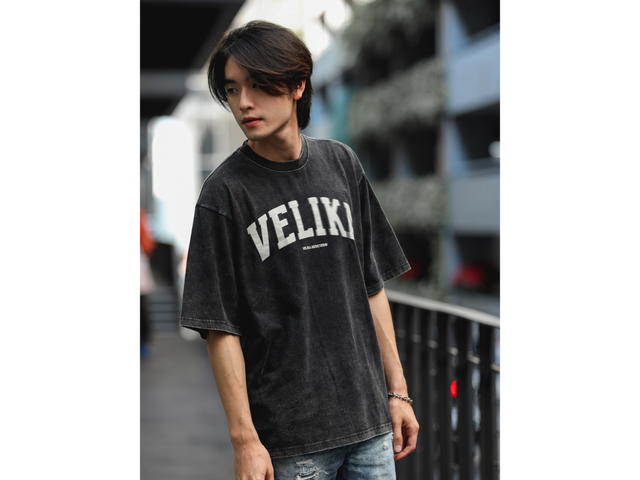 Velika Velika FADE Oversize T-Shirt Black Bleach - view 7