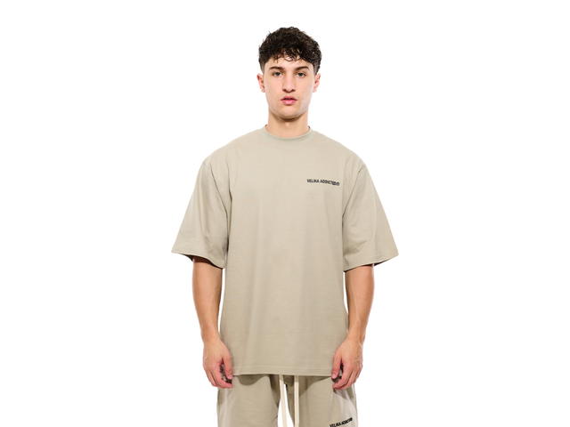 Velika Velika Logo Oversize T-Shirt Taupe - view 3