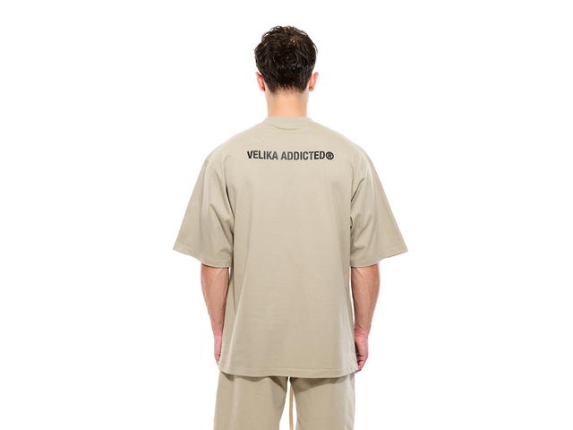 Velika Velika Logo Oversize T-Shirt Taupe - view 4